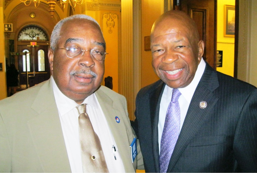 PAC Treasurer, Michael Gales, with Representative Elijah Cummings