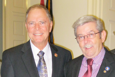 Representative Posey with TSCL Chairman Larry Hyland